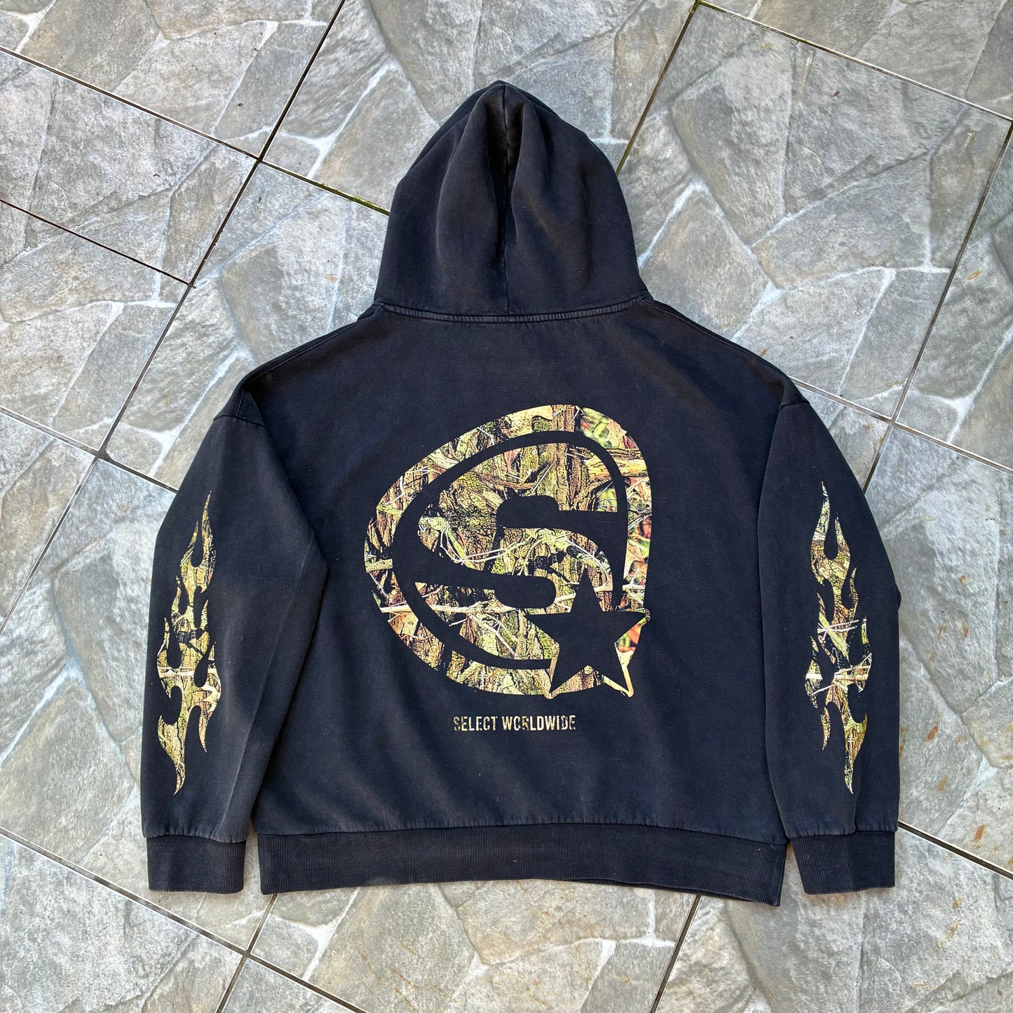 00 - Hoodie REALTREE acid wash Boxyfit
