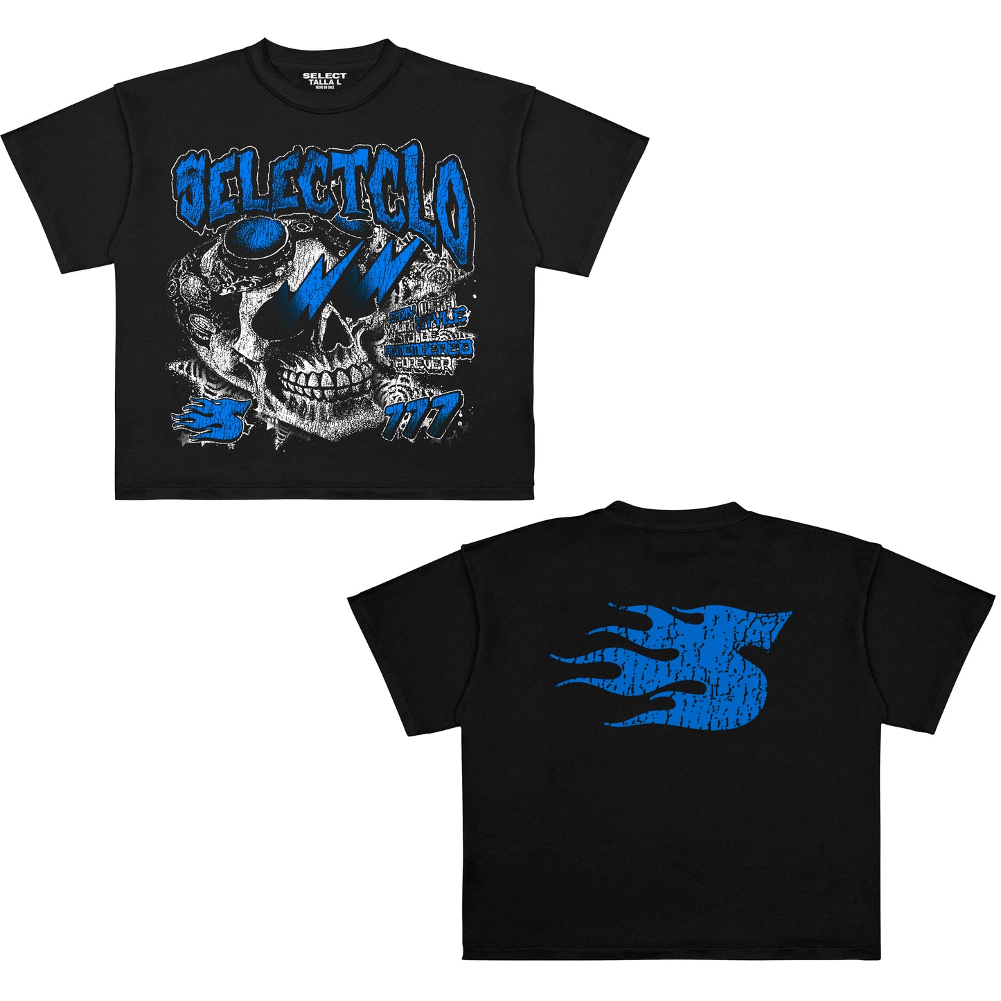 CAMISETA SLCT SKULL 2.0 (BOXYFIT)