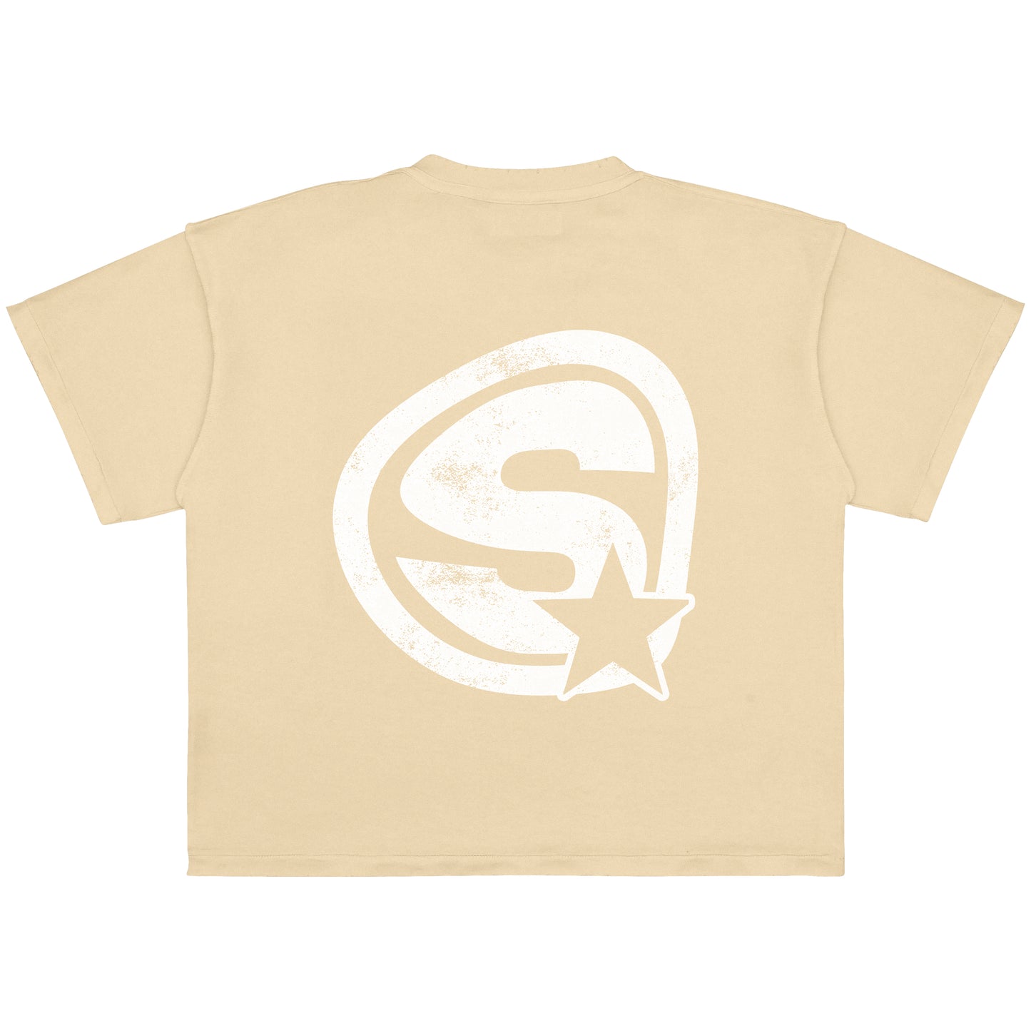 001 - CAMISETA BOXYFIT BIG LOGO crudo