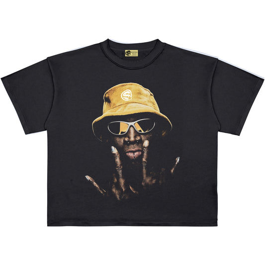 00 - CAMISETA BOXYFIT RODMAN (GRIS PIZARRA)