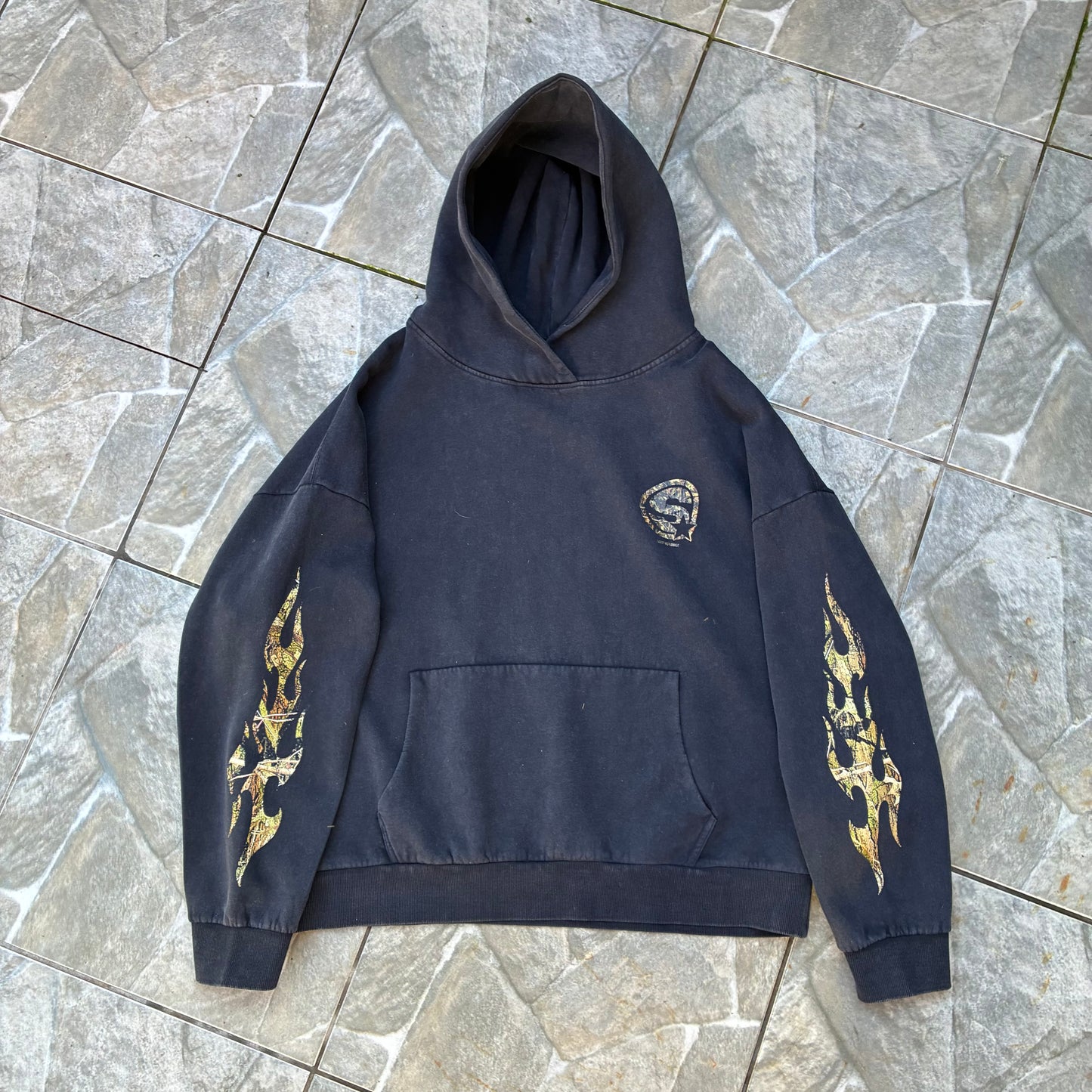 00 - Hoodie REALTREE acid wash Boxyfit