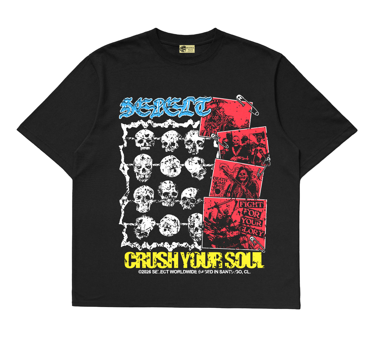 001 - Camiseta Crush your soul Boxyfit