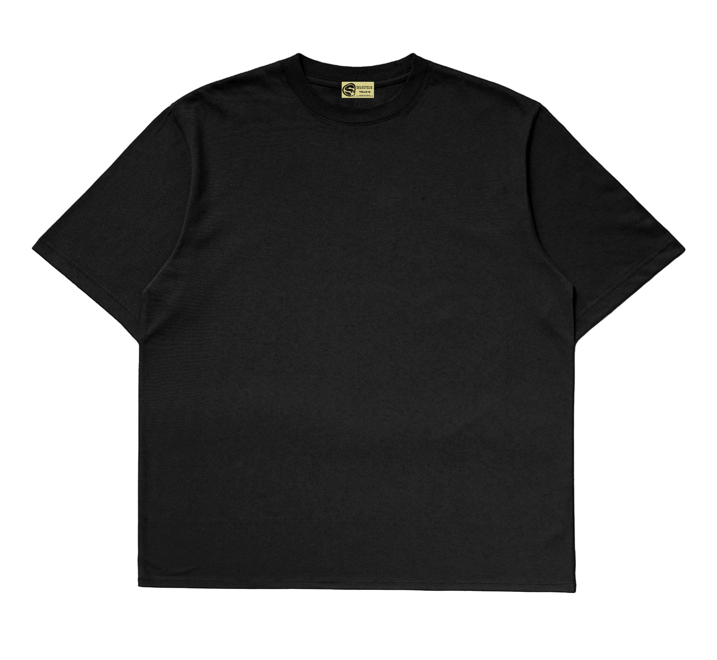 002 - camiseta basica negra boxyfit
