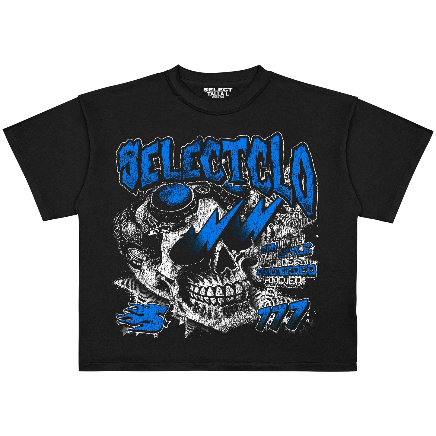 CAMISETA SLCT SKULL  2.0 (BOXYFIT)