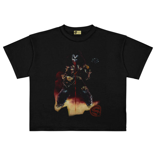 001 - CAMISETA BOXYFIT GENE SIMMONS